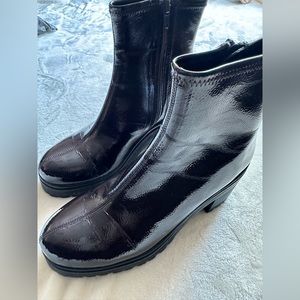 Platform chunky heel ankle boot